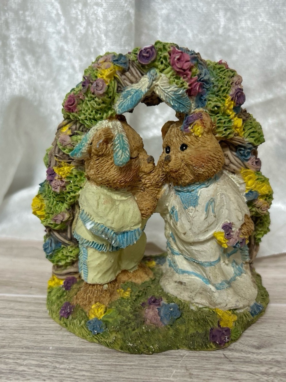Boyds Bears Paw Wow Love Forever Wedding Bear Figurine 1998
